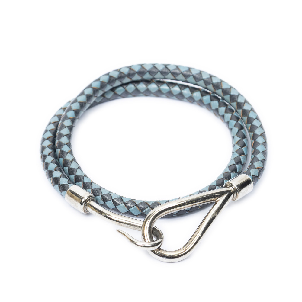 Hermes Braided Jumbo Hook Double Tour Bracelet